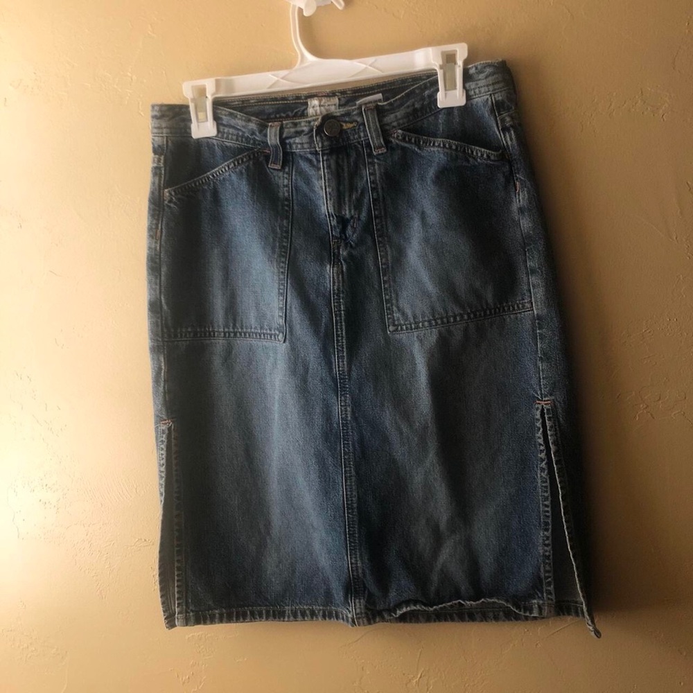 vintage calvin klein denim skirt size 5